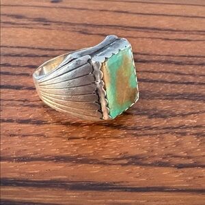 Vintage Silver Ring with Turquoise Stone